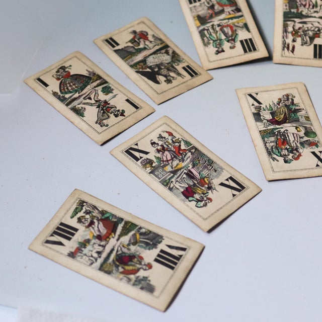Antique Austrian C. Titze & Schinkay Tarock Playing Cards, Vienna, Circa 1880s For Sale - Image 14 of 17