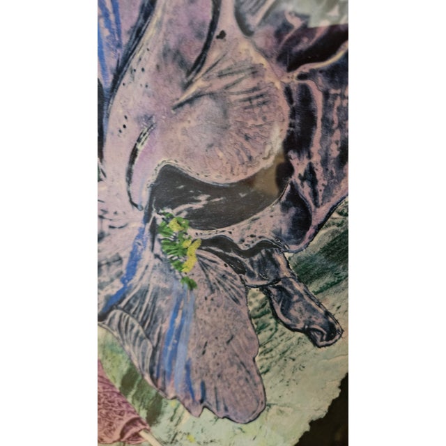 Mikulas Kravjansky “Flowers of the Orient” Signed Limited Edition Collograph Prints, Pair For Sale - Image 14 of 18