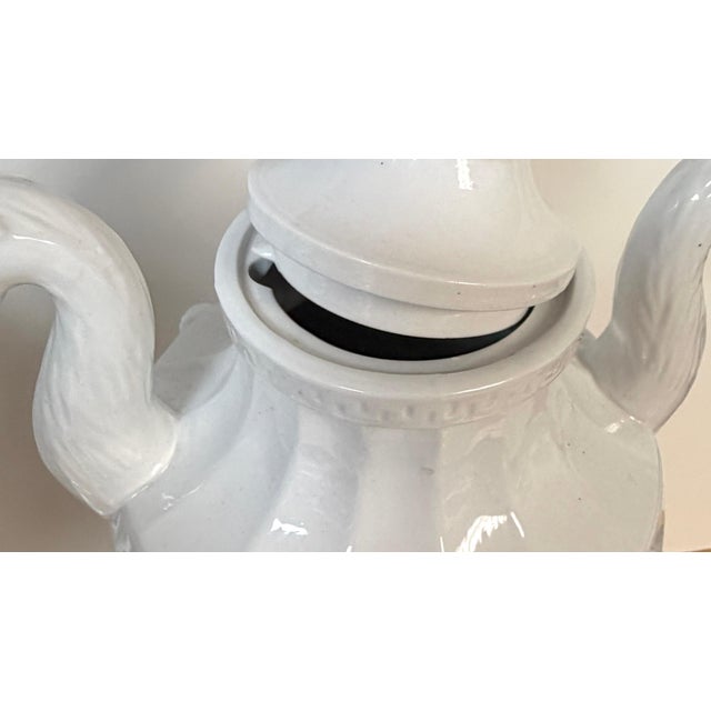 Pair Neoclassical Blanc de Chine Porcelain Urns, Attributed Nymphenburg, 20th C. For Sale - Image 18 of 18