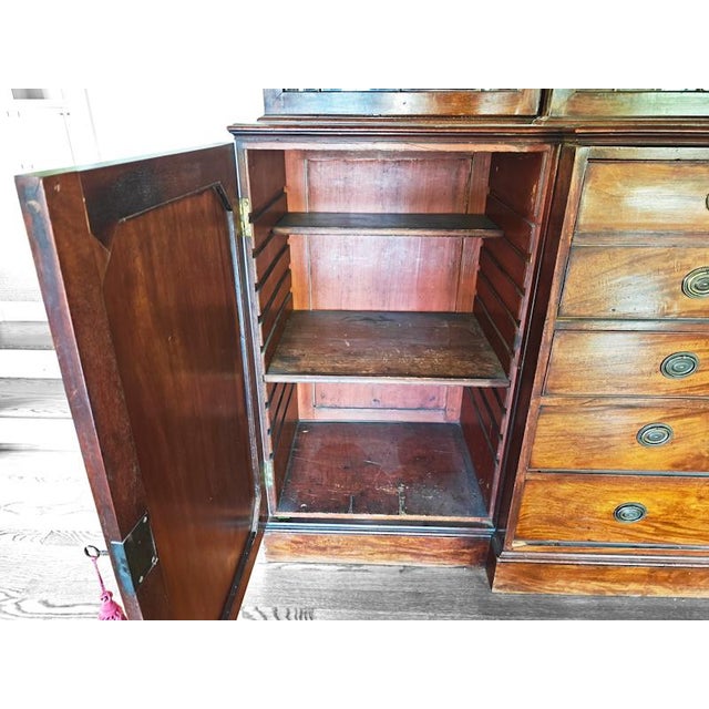 Vintage Custom Monumental Breakfront Cabinet For Sale - Image 4 of 11