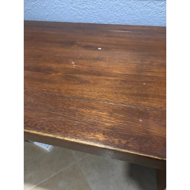 Wood Pottery Barn Aris Desk For Sale - Image 7 of 12
