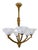 Ceiling Lamp with Bronze Mount and Opalescent Glass, 1930s, in Good conditions. Designed 1920 to 1949 Up to 250V...