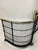 Vintage Brass and Black Wire English Fireplace Fender For Sale In New York - Image 6 of 6