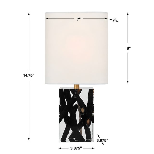 Contemporary Uttermost Stick With It Mini Lamp For Sale - Image 3 of 11