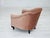 Vintage Danish Lounge Chair in Salmon Pink Furniture Velour and Ash Wood, 1950s For Sale - Image 16 of 17
