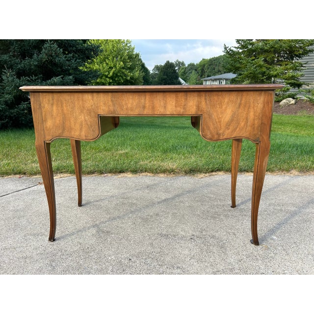 Brown Vintage Mid-Century French Louis XV Directoire Writing Desk by Baker Furniture For Sale - Image 8 of 10