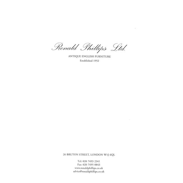 Traditional Antique English Furniture Catalogue Ronald Phillips LTD 2009 For Sale - Image 3 of 11