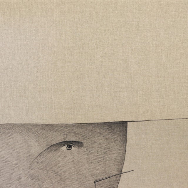 Figurative Walking on Thread - Large Painting on Canvas Original Artwork by Mohamad Khayata For Sale - Image 3 of 9