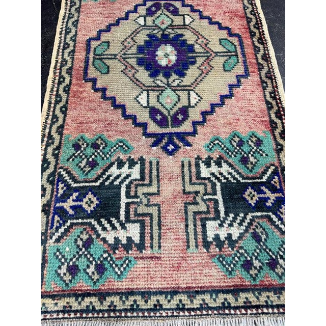 Contemporary Turkish Yastik Rug 1'7" x 3'1" For Sale - Image 3 of 5