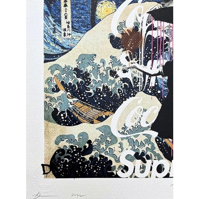 Pop Art Death Nyc - Hokusai and Banksy Nola - Limited Edition With Certificate For Sale - Image 3 of 5