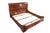 Stickley French Louis Philippe Style Queen Size Sleigh Bed, #7811, circa 2005. Made from solid cherry with a shapely form...