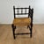 Wood Corner Chair in Carved Wood and Straw, Late 19th Century For Sale - Image 7 of 17