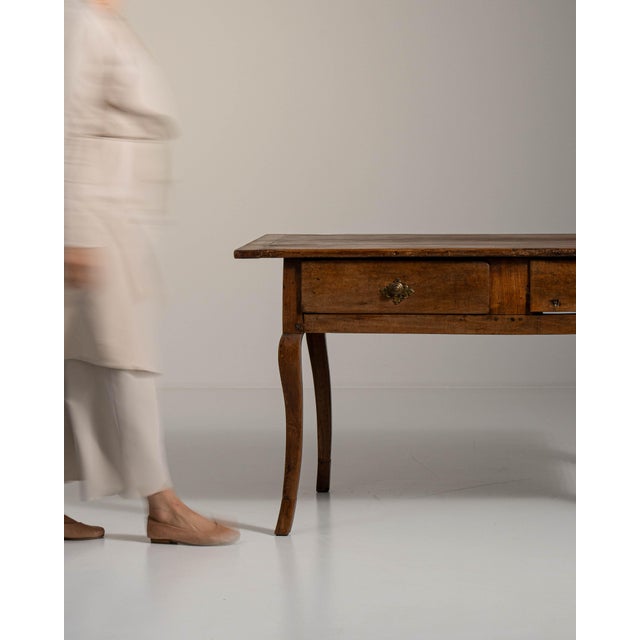 Early 19th Century Chestnut Brown French Provençal Table For Sale - Image 9 of 15
