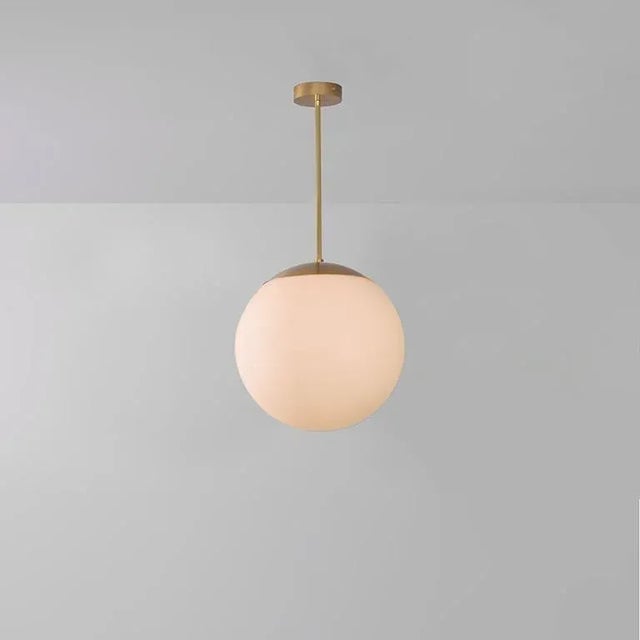 Contemporary Glass Globe Opal 60 Pendant Light by Schwung For Sale - Image 3 of 7