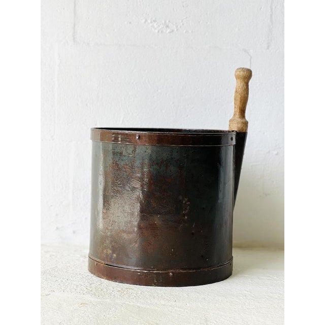 Vintage Copper Bucket For Sale - Image 5 of 10