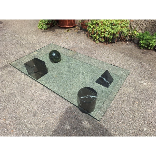 Metafora Coffee Table in Black Marquinia Marble by Massimo and Lella Vignelli for Casigliani, 1980s For Sale - Image 15 of 17
