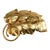 Vintage Napier Brooch Gold-Plated Leaves Spray For Sale