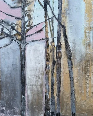 "Untitled Elephant" Original Contemporary Abstract Oil Painting by Lynn Christian
