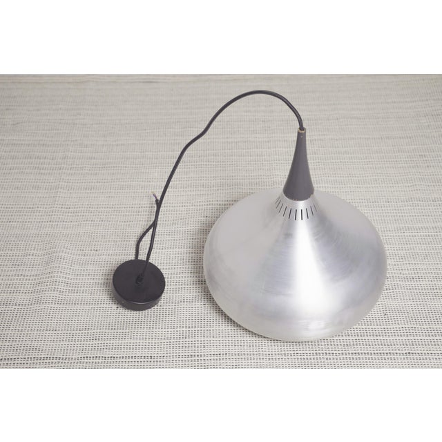 Mid-Century Danish Aluminum Pendant Lamp by Jo Hammerborg for Fog & Mørup, 1960s For Sale - Image 14 of 15
