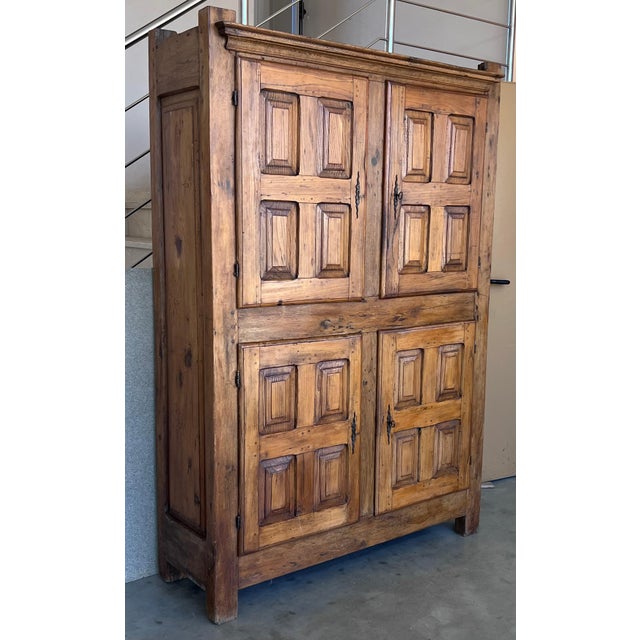 Late 18th Century Wardrobe, Cupboard or Cabinet, Walnut, Castilian Influence, Spain Restored For Sale - Image 17 of 18