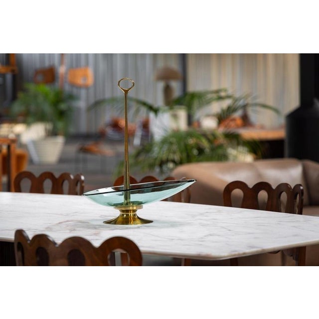 A refined and highly sculptural vide poche or centerpiece designed by Max Ingrand and manufactured by Fontana Arte, Italy,...