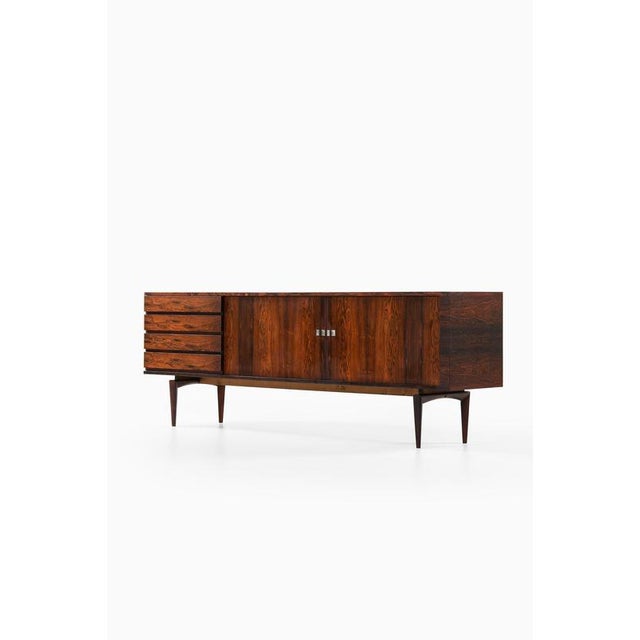 This very rare sideboard, designed by henry walter klein and produced by bramin møbler in denmark during the 1960s, is a...