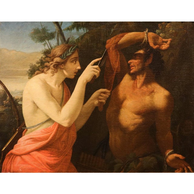 Circle of Pompeo Girolamo Batoni, Apollo and Marsyas, 1770, Oil on Canvas For Sale - Image 16 of 16