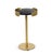 Contemporary Regina Andrew Pedros Round Drink Table, Brass/Black Marble For Sale - Image 3 of 6