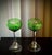 Glass Green Massenet Crystal Hock Glasses by Saint-Louis, 1920, Set of 2 For Sale - Image 7 of 16