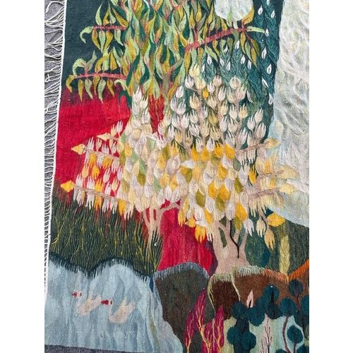 Vintage Egyptian Tapestry, 1950s For Sale - Image 4 of 18