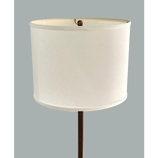 Bronze Palecek Ridge Lamps - Original Lamp Shades, Harps & Finials - A Pair For Sale - Image 8 of 10