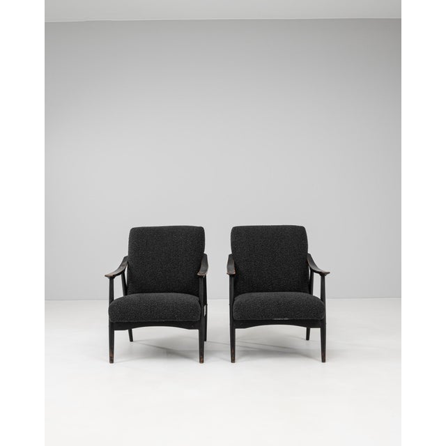 Mid-Century Modern 1960s Czech Upholstered Armchairs - A Pair For Sale - Image 3 of 18