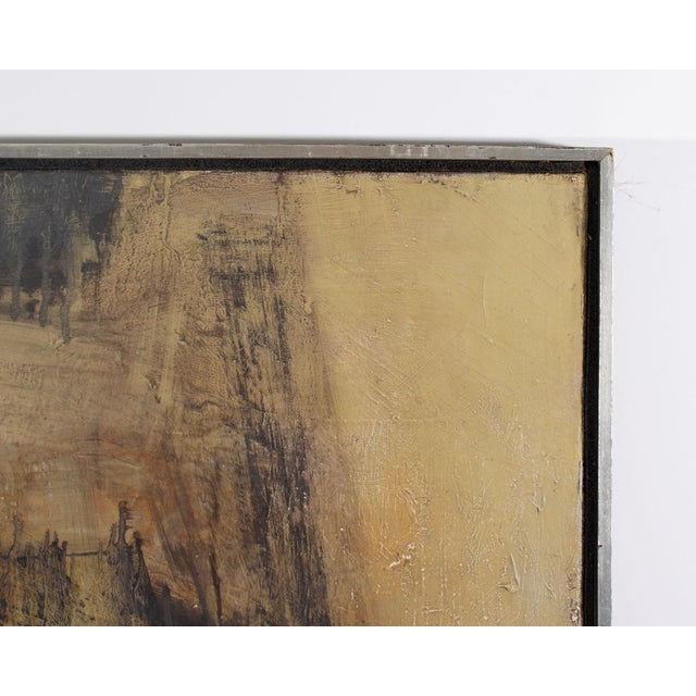 Textile 1966 “All Thy Works Shall Praise Thy Name” Oil on Canvas Painting by William Arthur Lewis For Sale - Image 7 of 10