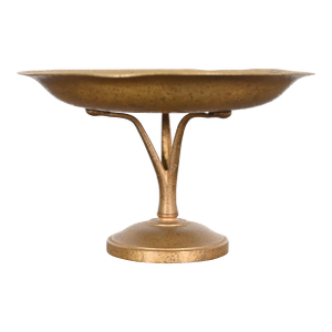 Tiffany Studios New York Bronze Doré Pedestal Bowl or Compote Dish