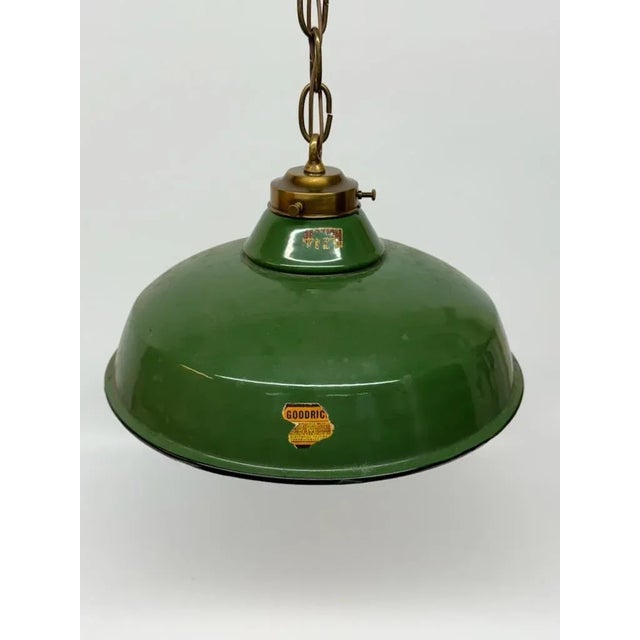 Vintage Pair of Enameled Green Pendants. For Sale - Image 4 of 6