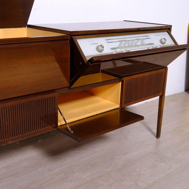 Brown Vintage Konzertmeister RP80 Mobile Stereo from Siemens, 1960s For Sale - Image 8 of 18