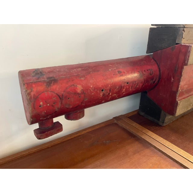 Antique Large Foundry Mold in Red For Sale - Image 13 of 18