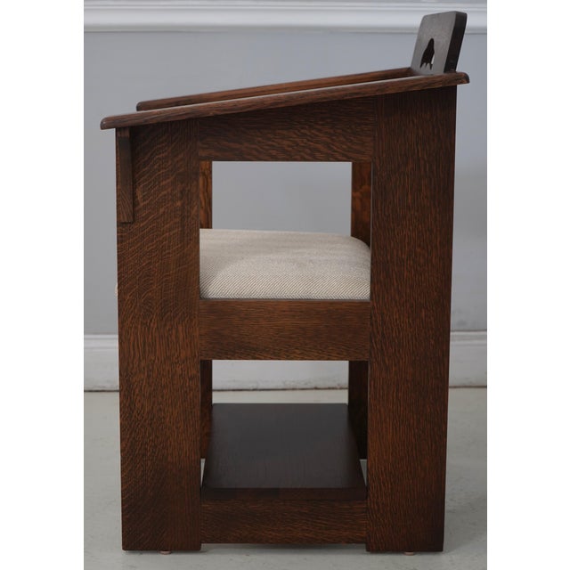 Stickley Pair Stickley Mission Oak Limbert Cafe Chairs For Sale - Image 4 of 18