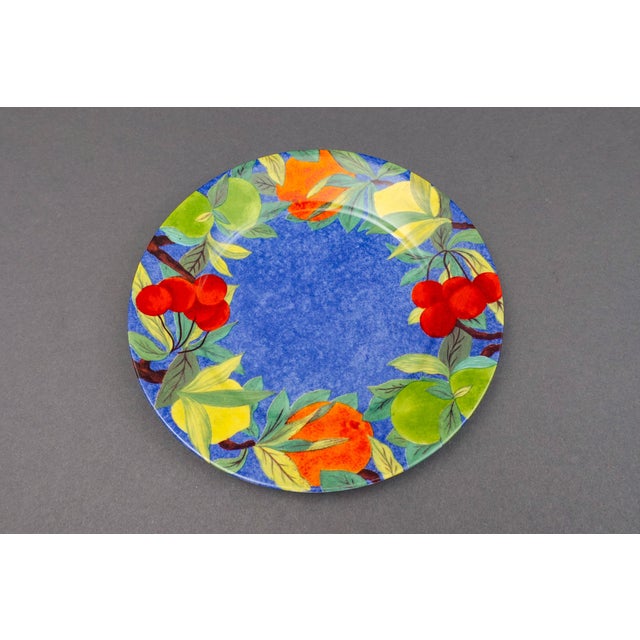 Mid 20th Century Laure Japy Paris Limoges Jardin Bleu Fruit Salad Dessert Plates- Set of 5 For Sale In Miami - Image 6 of 8