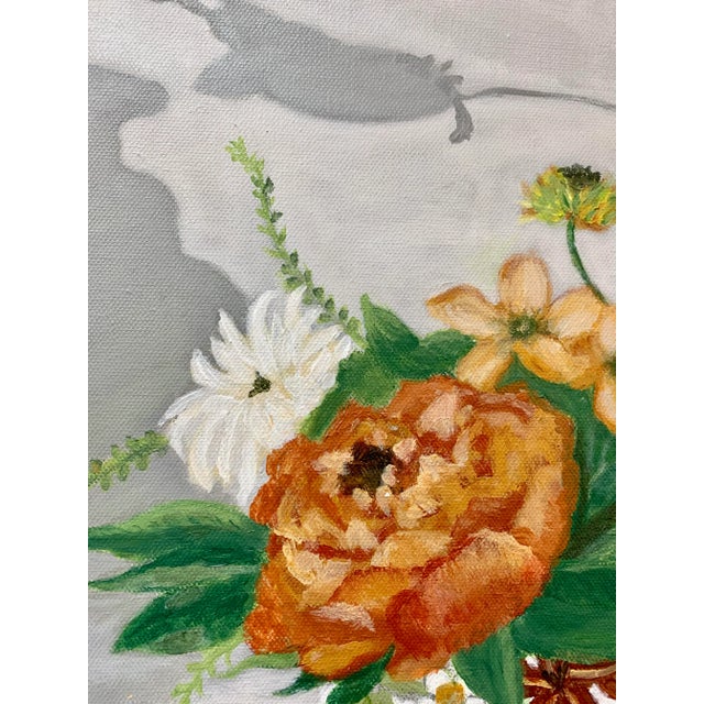 2020s "Porcelain Compote" Contemporary Still Life Acrylic Painting, Framed For Sale - Image 5 of 7