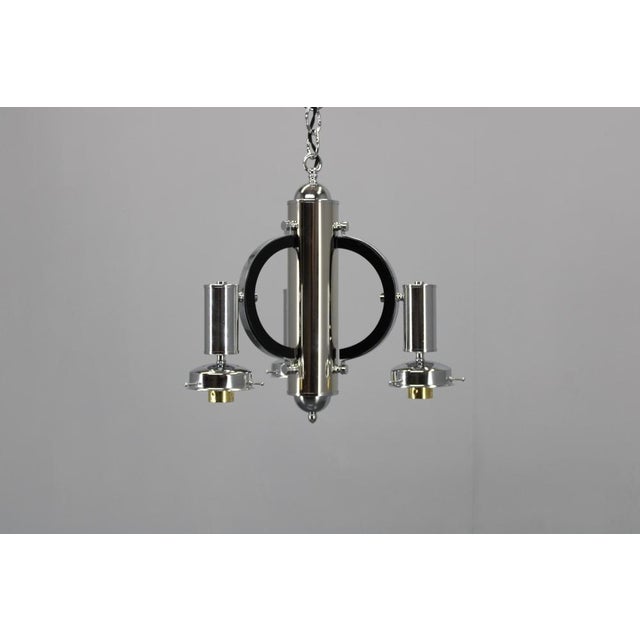 Italian Gold Glass Chandelier, 1970s For Sale - Image 12 of 13