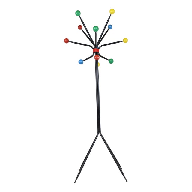 Mid-Century Modern Atomic Coat Stand, 1950s For Sale