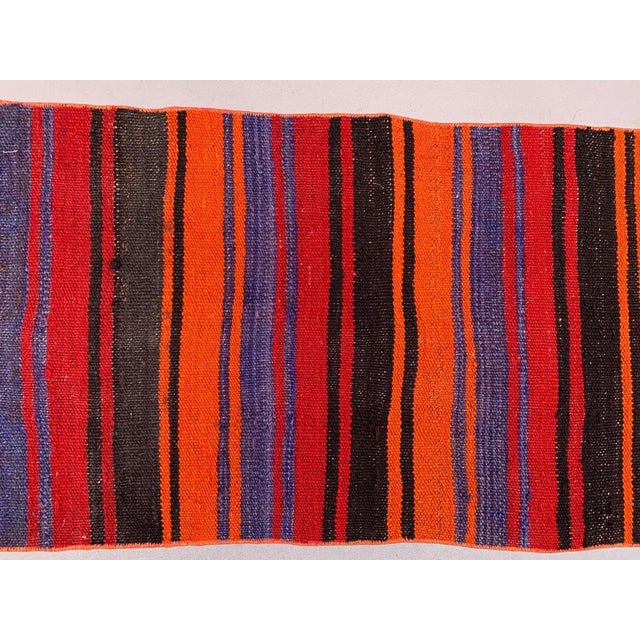 Turkish Narrow Kilim Runner Rug For Sale - Image 6 of 7