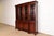 English Kindel Furniture Georgian Carved Mahogany Lighted Breakfront Bookcase Cabinet For Sale - Image 3 of 12