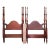 Pair of Vintage Federal Style Poster Twin Bed Frames W Rails & Slats Headboards For Sale