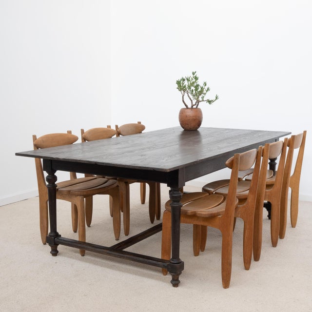 Antique French Farmhouse Table in Wood, 1900 For Sale - Image 9 of 10