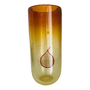 Etro Murano Glass Vase With Aventurine Gold Inclusions, 2010s