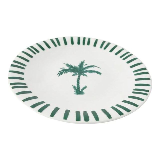Fern & Co. For Anthropologie Palm Tree Porcelain Side Plate For Sale