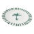 Fern & Co. For Anthropologie Palm Tree Porcelain Side Plate For Sale