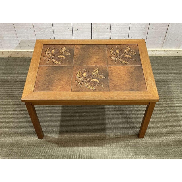 1970s Danish Teak and Tiled Coffee Table, 1970s For Sale - Image 5 of 9